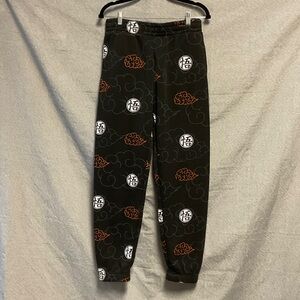 Black and Red Patterned Men Pants